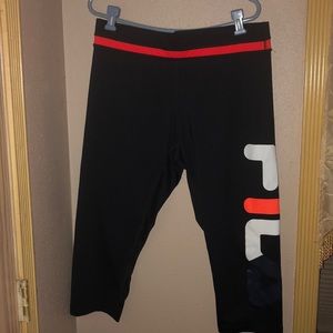 Fila Black cropped leggings